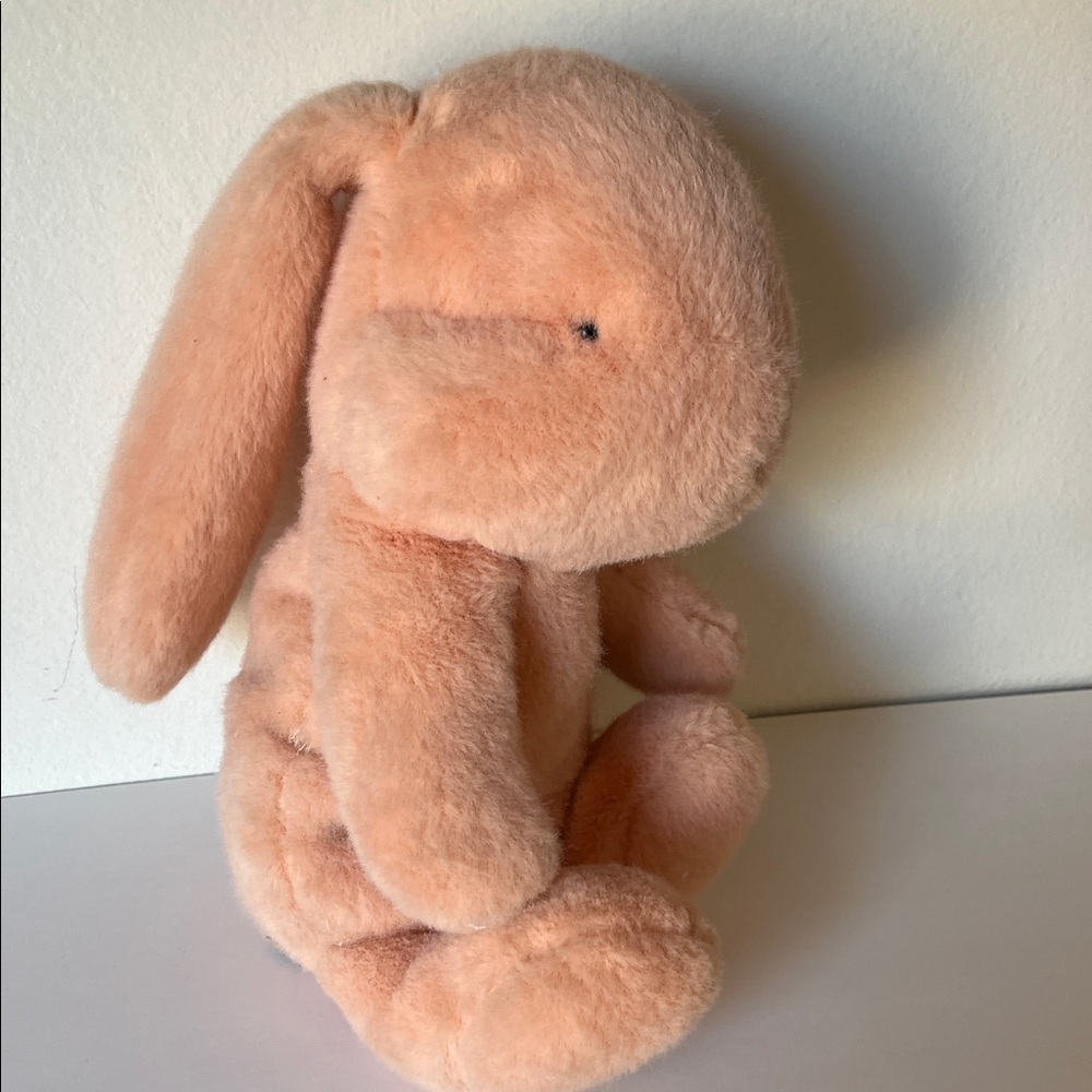 Maileg Original Adorable Plush Bunny Toy - light sherbet orange - Picture 2 of 6